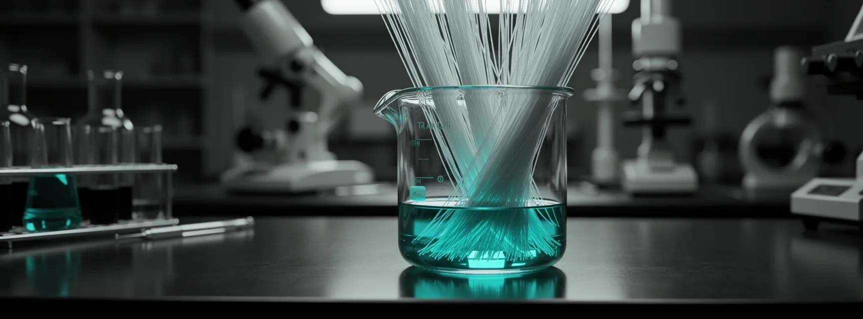 Scientific glassware backdrop